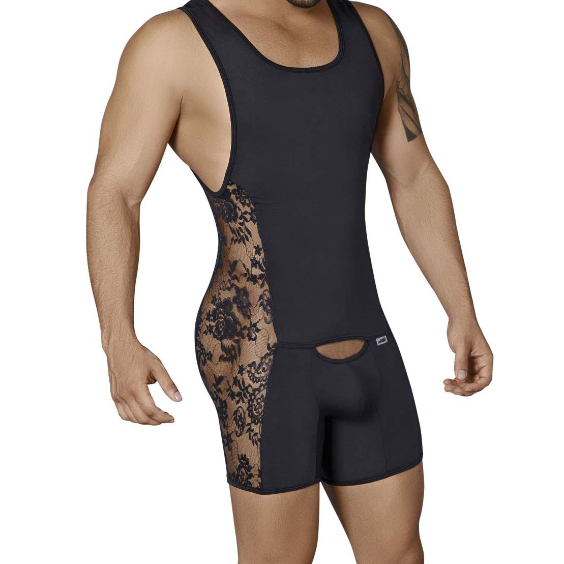 Candyman Black Lace Singlet 99334