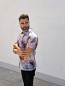 Mission See Thru Button Down Purple Shirt U2011