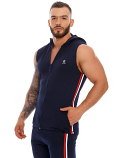 JOR 1310 Paris Blue Sleeveless Hoodie