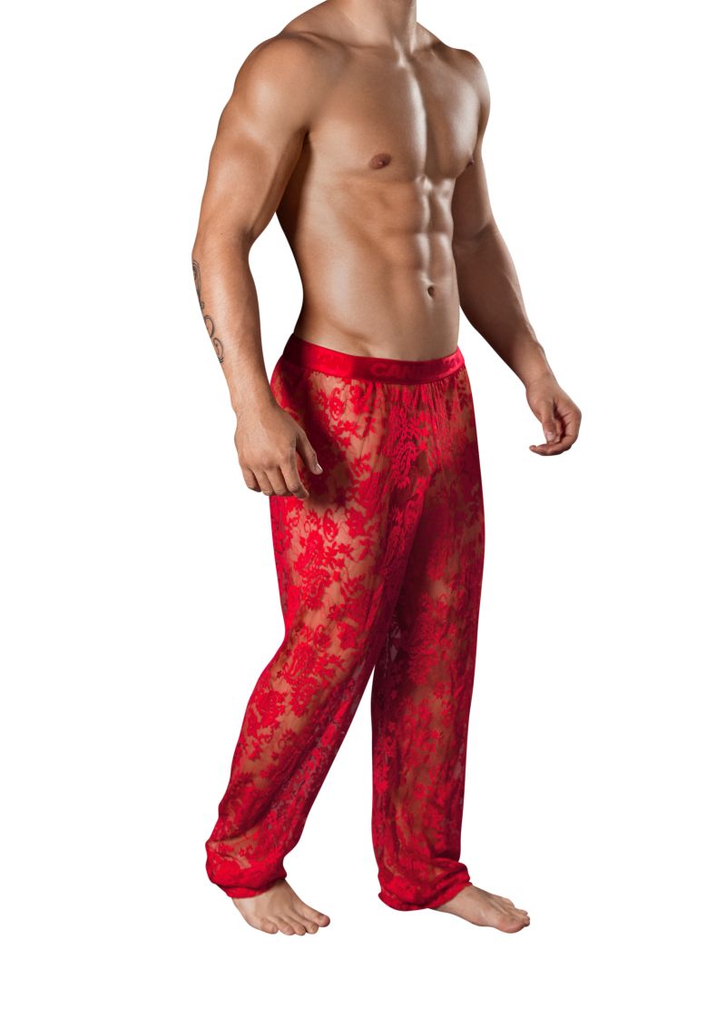 Candyman Lace Lounge Pants 99234  Red
