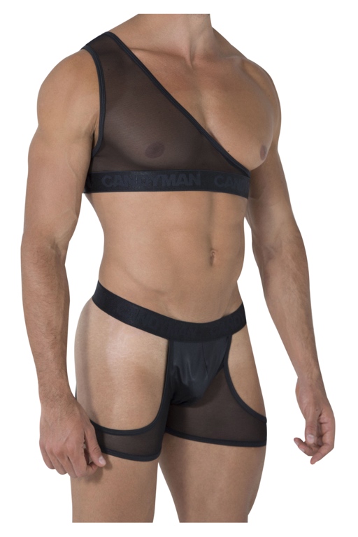 Candyman Mesh 2 Piece Bodysuit 99474