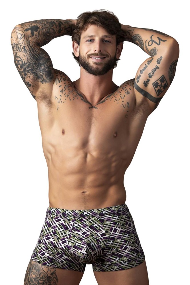 Male Power 148-303 Gridlocked Strappy Back Short 