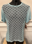 Pistol Pete Retro See Thru Circle and Fishnet Short Sleeve Crew Neck SS310-718