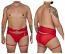 CandyMan 99703X Red Garter Briefs Two Piece Set