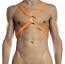 PetitQ Orange O-Ring Criss Cross Harness PQ200