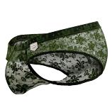 Clever See-Thru Fantasy Latin Brief Green 