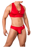 Candyman 99628 Top and Brief String Set