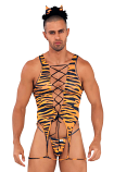 Candyman Tiger Print Bodysuit Costume 99734
