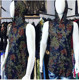 Mission Clothing Black Sleeveless Floral Hoodie S-1057
