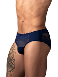 Male Power 492-280 Sassy Lace Bikini Solid Pouch 