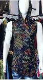 Mission Clothing Black Sleeveless Floral Hoodie S-1057