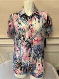 Mission See Thru Button Down Purple Shirt U2011